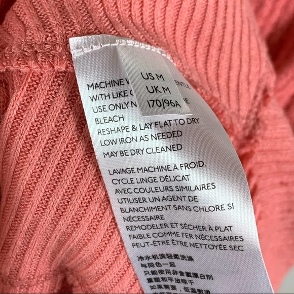 Free People Prairie Rose Pink Santa Clara Thermal V-neck Top Medium OB967840 - Picture 8 of 9